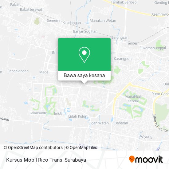 Peta Kursus Mobil Rico Trans