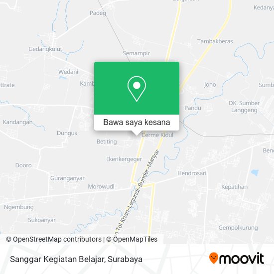 Peta Sanggar Kegiatan Belajar