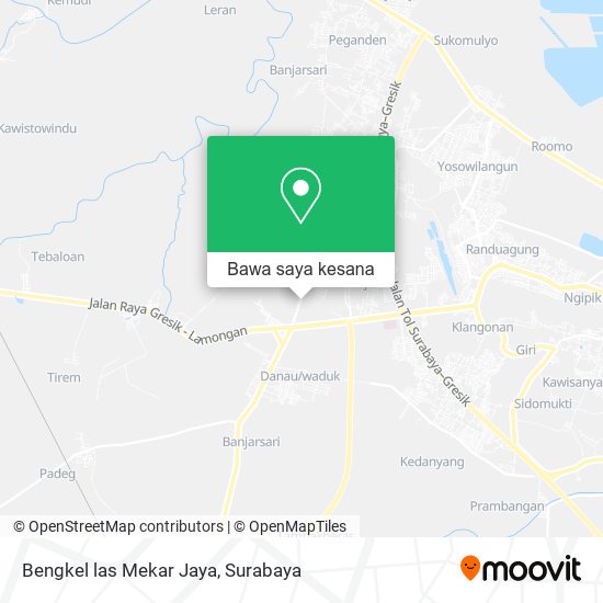 Peta Bengkel las Mekar Jaya