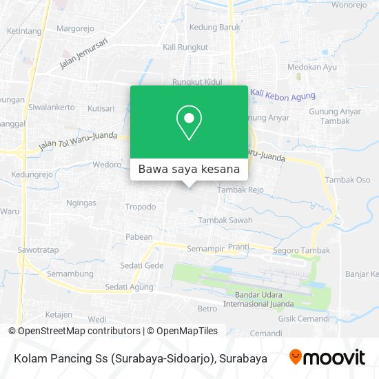 Peta Kolam Pancing Ss (Surabaya-Sidoarjo)