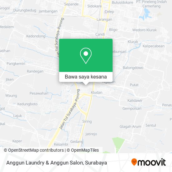 Peta Anggun Laundry & Anggun Salon