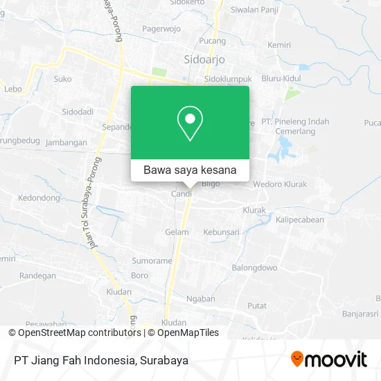 Peta PT Jiang Fah Indonesia