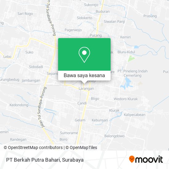 Peta PT Berkah Putra Bahari