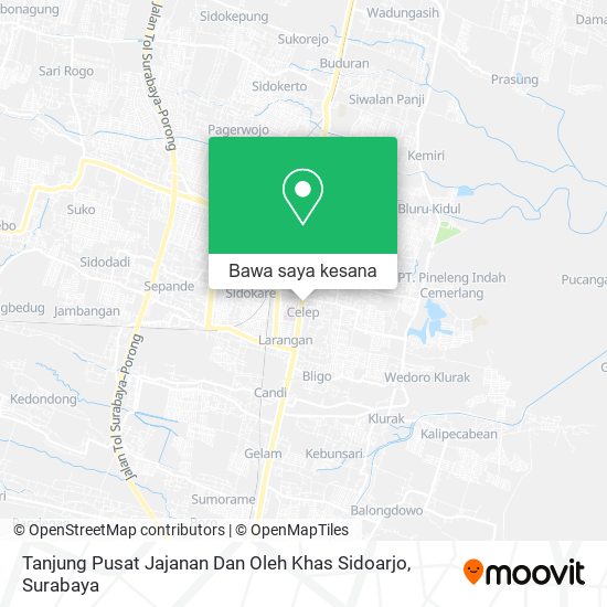 Peta Tanjung Pusat Jajanan Dan Oleh Khas Sidoarjo