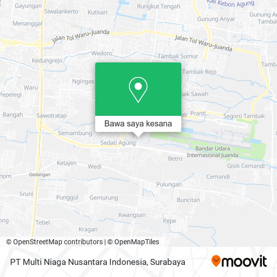 Peta PT Multi Niaga Nusantara Indonesia