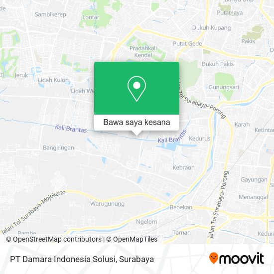 Peta PT Damara Indonesia Solusi