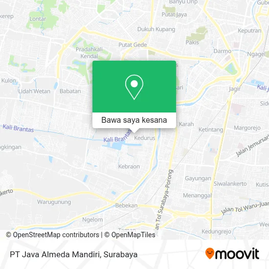 Peta PT Java Almeda Mandiri