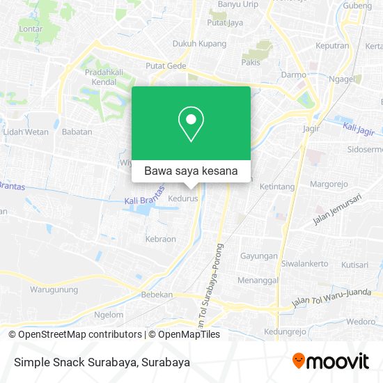Peta Simple Snack Surabaya