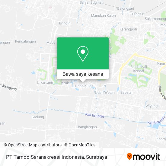 Peta PT Tamoo Saranakreasi Indonesia