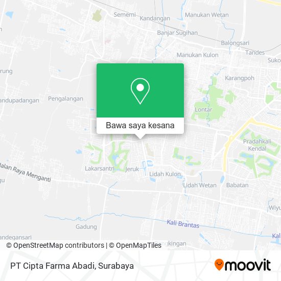 Peta PT Cipta Farma Abadi
