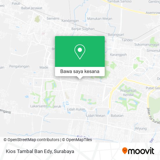 Peta Kios Tambal Ban Edy
