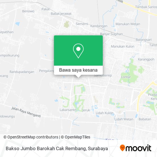 Peta Bakso Jumbo Barokah Cak Rembang