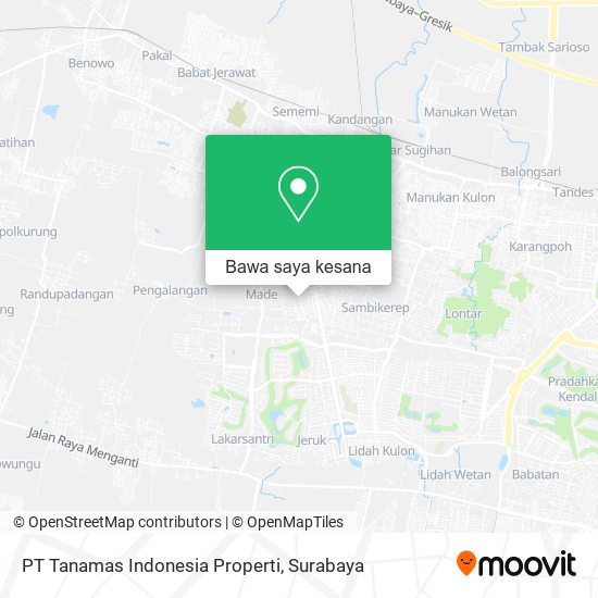 Peta PT Tanamas Indonesia Properti