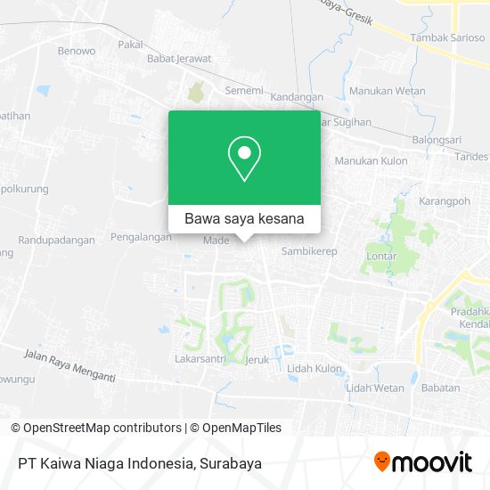 Peta PT Kaiwa Niaga Indonesia