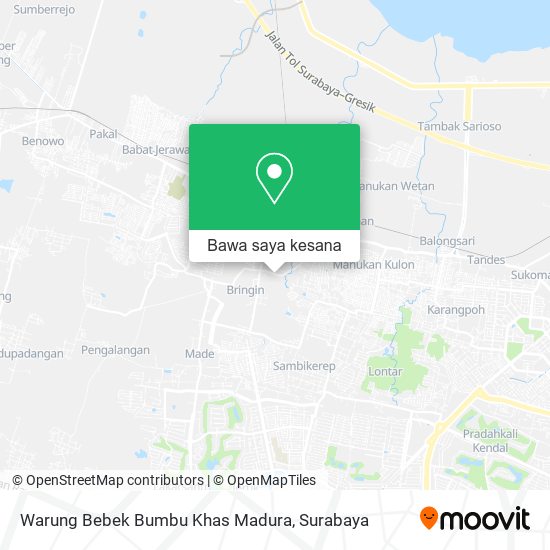 Peta Warung Bebek Bumbu Khas Madura