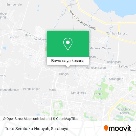 Peta Toko Sembako Hidayah