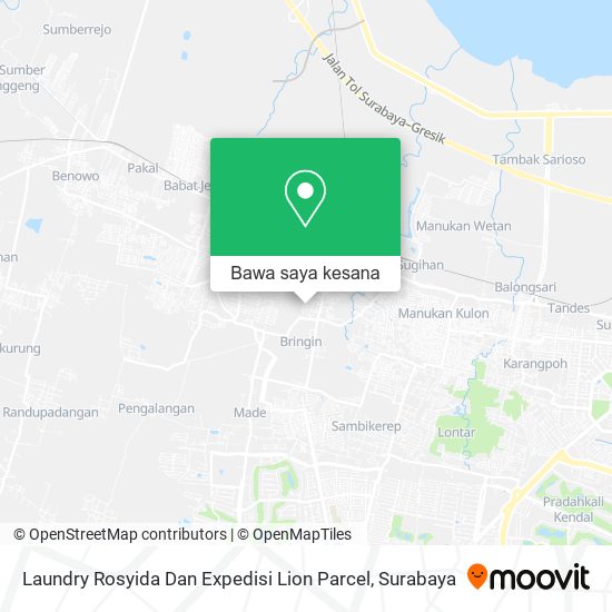 Peta Laundry Rosyida Dan Expedisi Lion Parcel