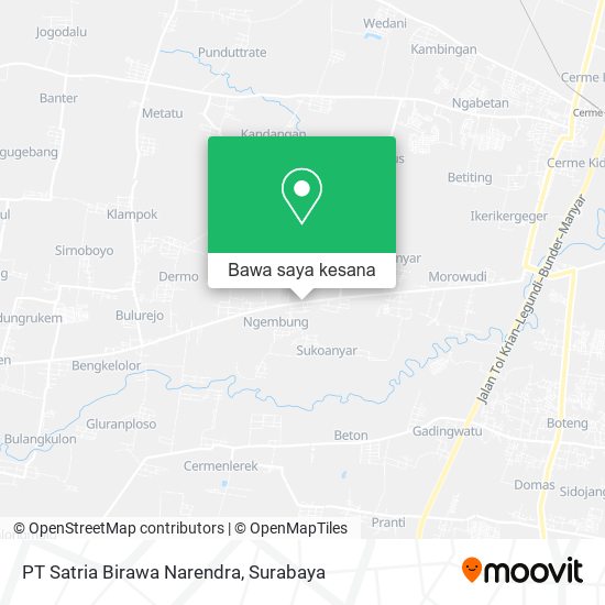 Peta PT Satria Birawa Narendra