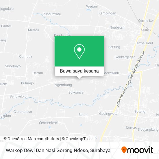 Peta Warkop Dewi Dan Nasi Goreng Ndeso