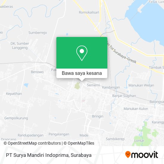 Peta PT Surya Mandiri Indoprima