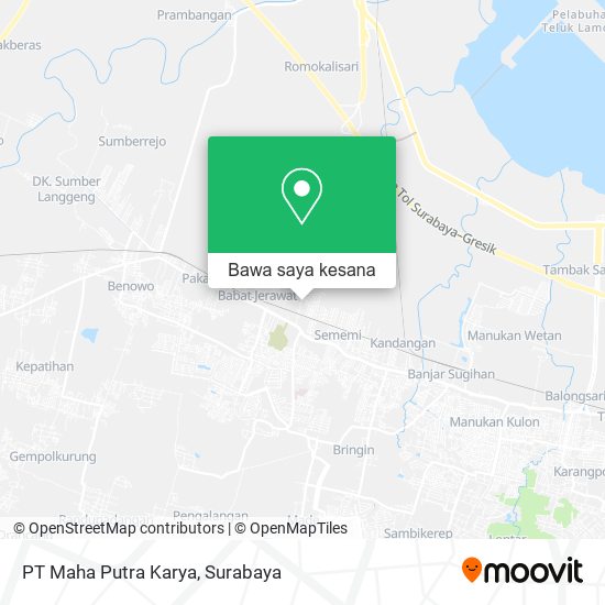 Peta PT Maha Putra Karya