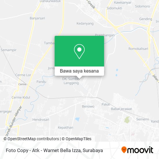 Peta Foto Copy - Atk - Warnet Bella Izza