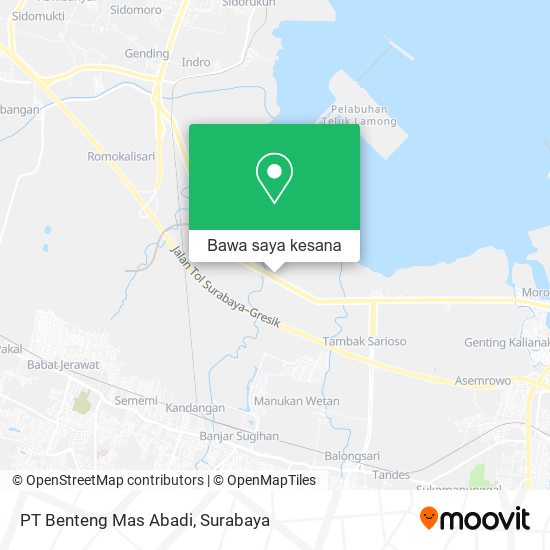 Peta PT Benteng Mas Abadi