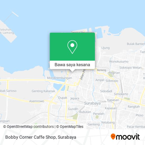 Peta Bobby Corner Caffe Shop