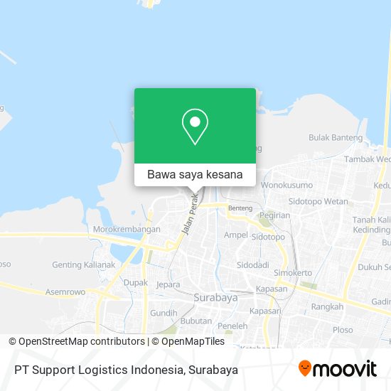 Peta PT Support Logistics Indonesia