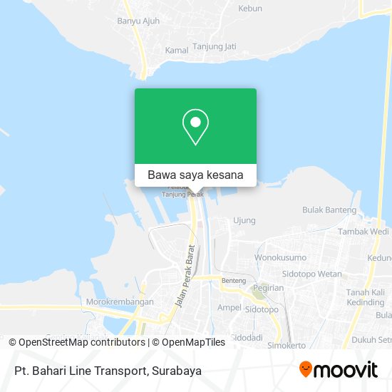 Peta Pt. Bahari Line Transport