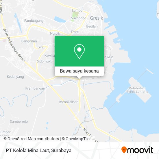 Peta PT Kelola Mina Laut