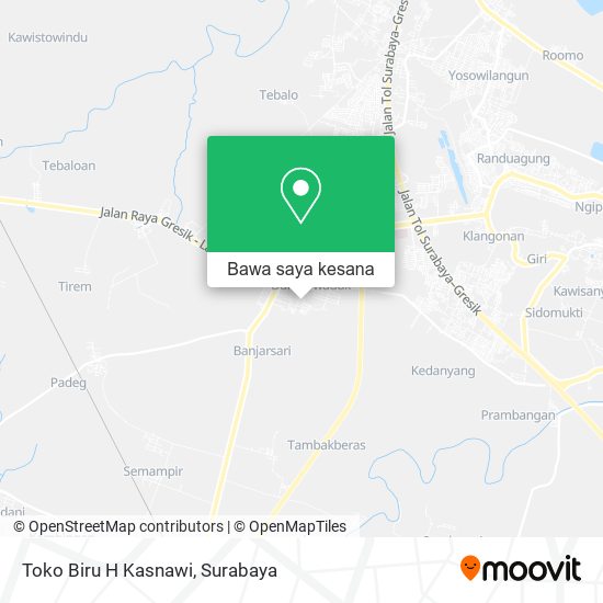 Peta Toko Biru H Kasnawi