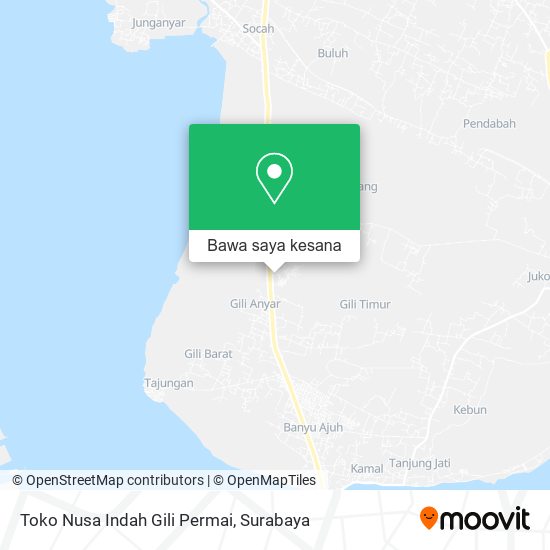 Peta Toko Nusa Indah Gili Permai