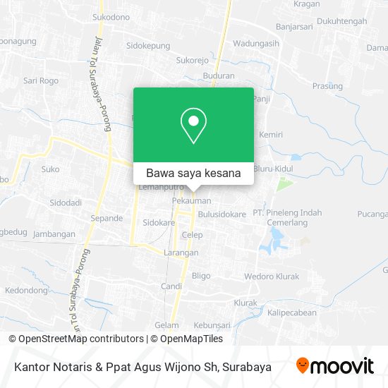 Peta Kantor Notaris & Ppat Agus Wijono Sh