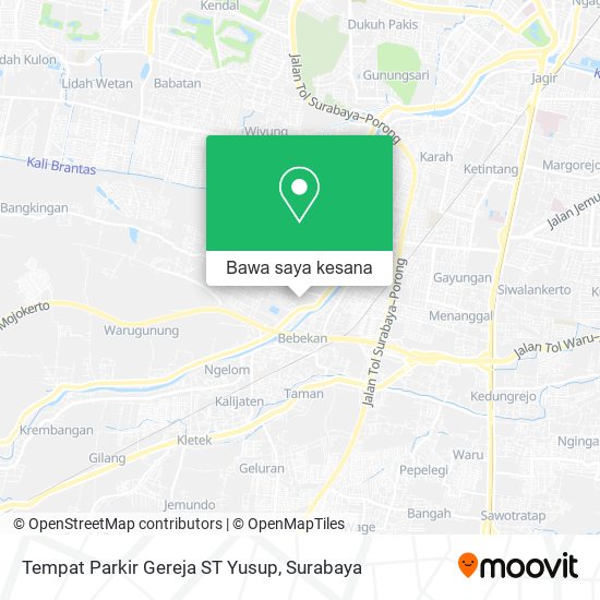 Peta Tempat Parkir Gereja ST Yusup