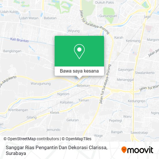 Peta Sanggar Rias Pengantin Dan Dekorasi Clarissa