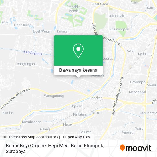 Peta Bubur Bayi Organik Hepi Meal Balas Klumprik