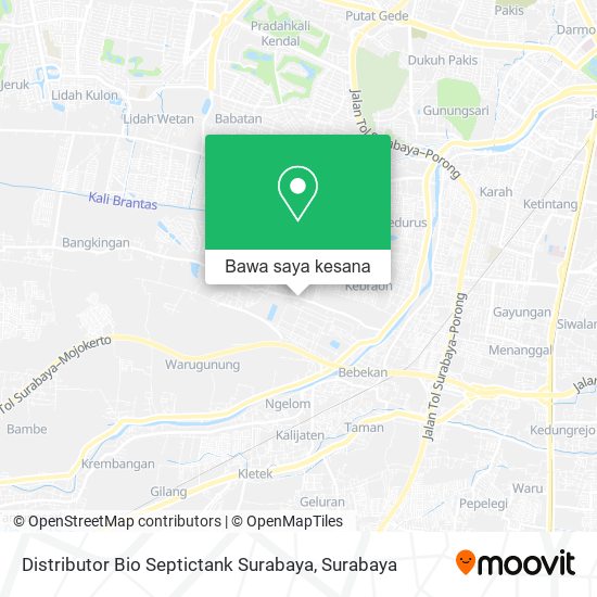 Peta Distributor Bio Septictank Surabaya