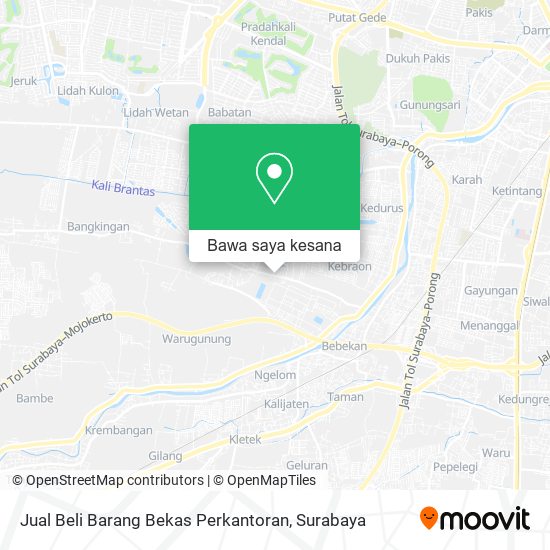 Peta Jual Beli Barang Bekas Perkantoran
