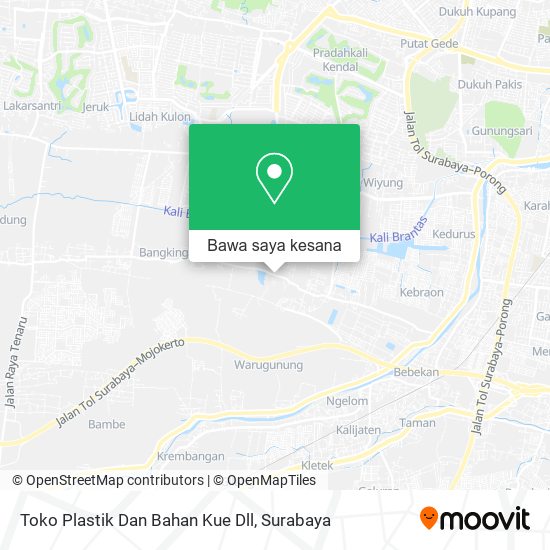 Peta Toko Plastik Dan Bahan Kue Dll