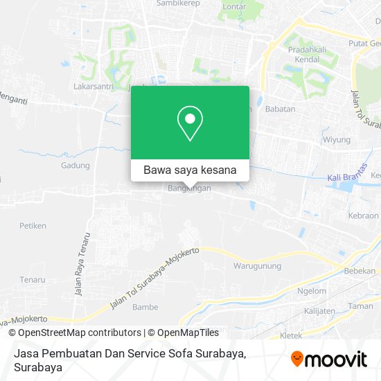 Peta Jasa Pembuatan Dan Service Sofa Surabaya
