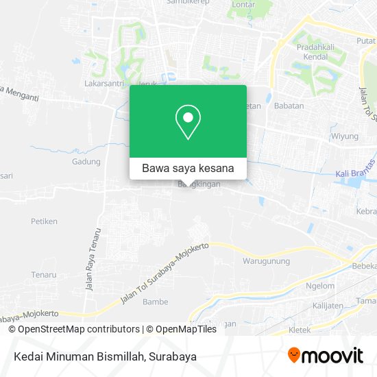 Peta Kedai Minuman Bismillah