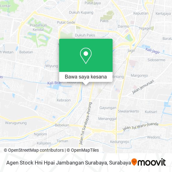 Peta Agen Stock Hni Hpai Jambangan Surabaya