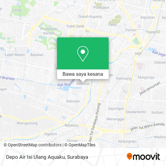 Peta Depo Air Isi Ulang Aquaku