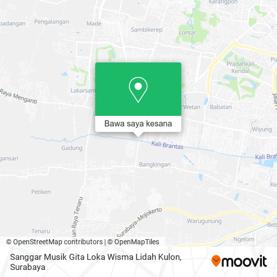 Peta Sanggar Musik Gita Loka Wisma Lidah Kulon