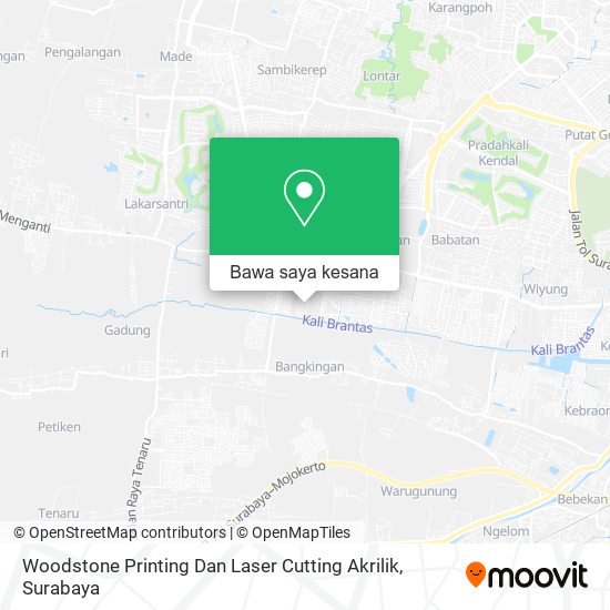 Peta Woodstone Printing Dan Laser Cutting Akrilik