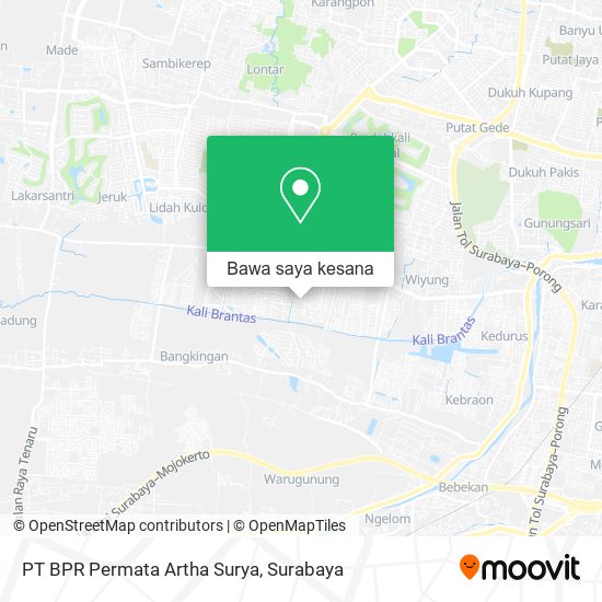 Peta PT BPR Permata Artha Surya