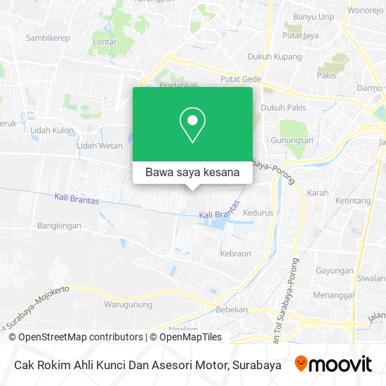 Peta Cak Rokim Ahli Kunci Dan Asesori Motor