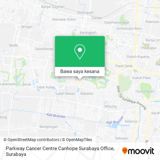 Peta Parkway Cancer Centre Canhope Surabaya Office