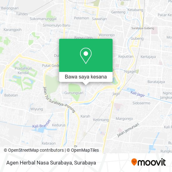 Peta Agen Herbal Nasa Surabaya
